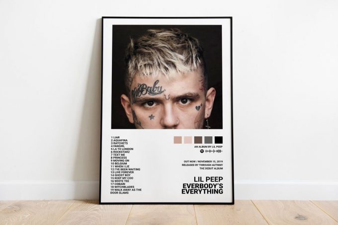 Lil Peep Poster For Home Decor Gift / Everybody'S Everything / Album Cover Poster For Home Decor Gift 2