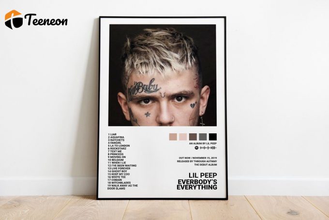 Lil Peep Poster For Home Decor Gift / Everybody'S Everything / Album Cover Poster For Home Decor Gift 1