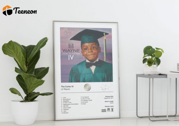 Lil Wayne Poster For Home Decor Gift - Tha Carter Iv Album Cover Poster For Home Decor Gift 1
