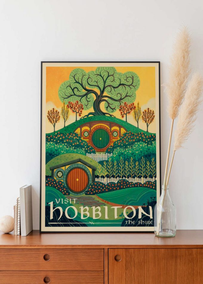 Lord Of The Rings Hobbiton Art Poster For Home Decor Gift 2