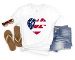 Love America Flag Shirt, Independence Day Shirt, 4th Of July Party Shirt, USA Flag Shirt, America Patriotic Celebration Shirt, Freedom Shirt