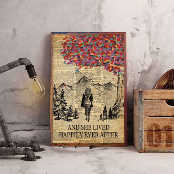 Love Camping And She Lived Happily Ever After Poster For Home Decor Gift For Home Decor Gift 2