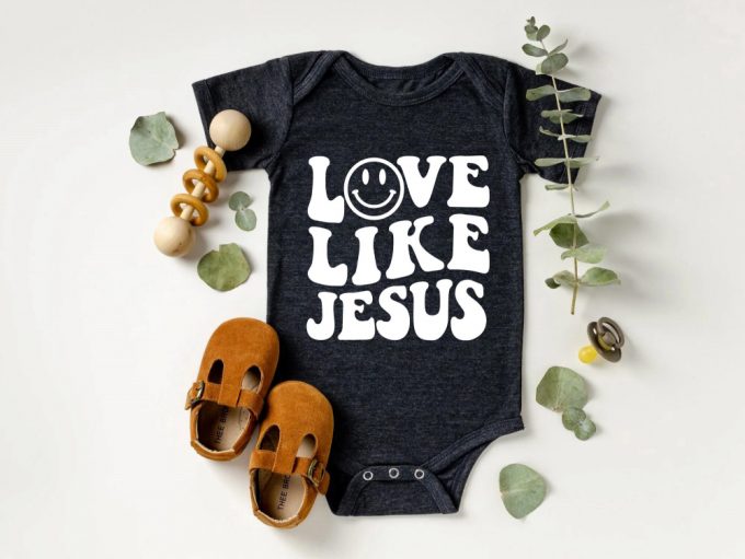 Love Like Jesus Shirt: Christian Valentine &Amp; Bible Verse Religious Tee 2