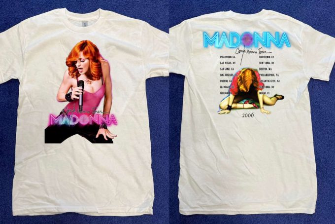 Madonna Confesion Tour 2006 T-Shirt: Iconic Pop Music Shirt 4