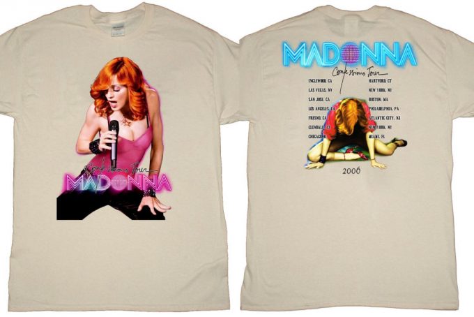 Madonna Confesion Tour 2006 T-Shirt: Iconic Pop Music Shirt 5