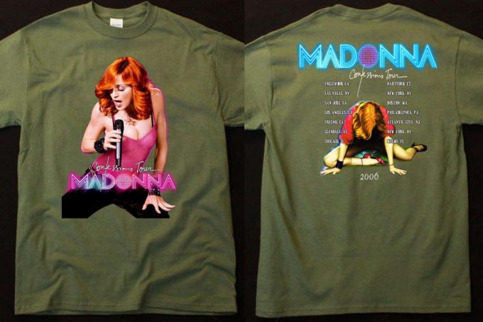 Madonna Confesion Tour 2006 T-Shirt: Iconic Pop Music Shirt 7