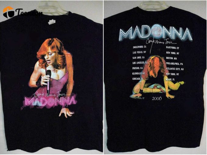 Madonna Confesion Tour 2006 T-Shirt: Iconic Pop Music Shirt 1