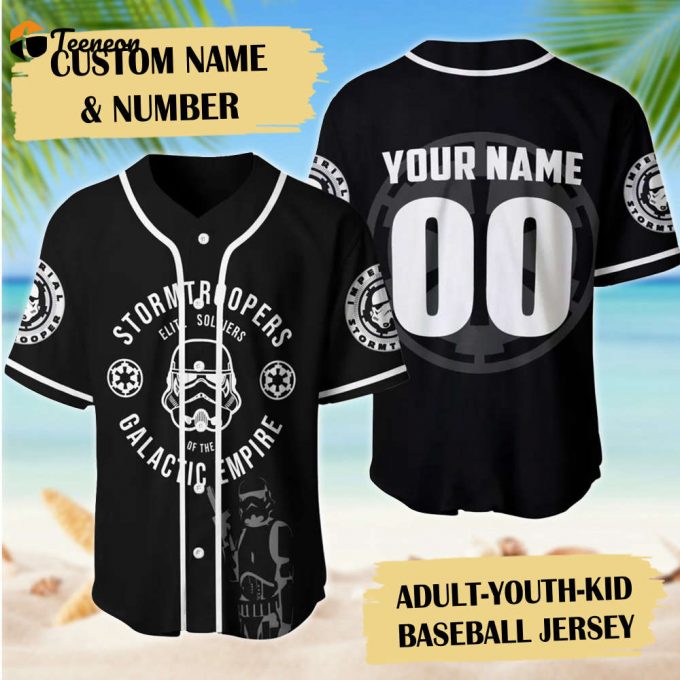 Main Army Baseball Jersey: Custom Name Galaxy Universe Movie Shirt - Unique Gift! 1