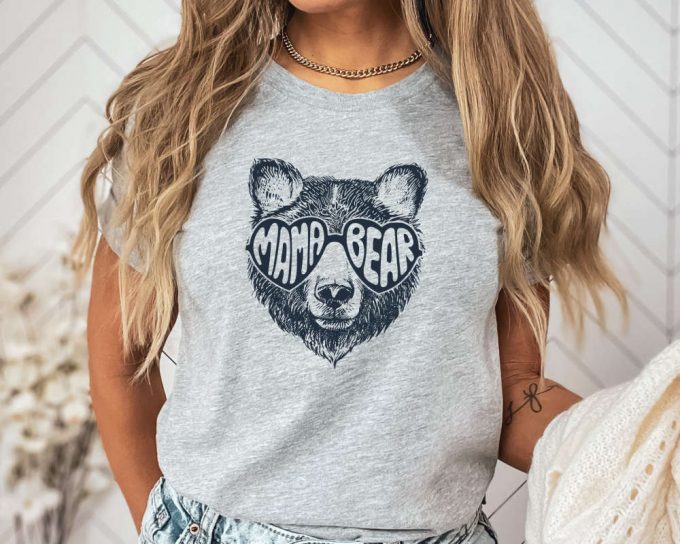 Mama Bear Shirt, Floral Mama Bear Shirt, Cute Mom Shirt, Mom-Life Shirt, Mother'S Day Gift, Gift For Mothers Shirt, Mother'S Day Shirt 4