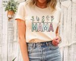 Mama Floral Shirt: Retro & Stylish Mom T-Shirt for Mother s Day – Trendy Gift for Moms!