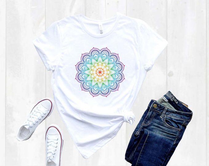 Mandala Chakra Shirt - Spiritual Yoga Heart Tee For Yogi &Amp; Yoga Teachers 2