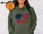 Merica Shirt, 4th of July Hoodie, Freedom Hoodie, Independence Day Hoodie, Fourth Of July Hoodie, Patriotic Family Hoodie, USA Hoodie