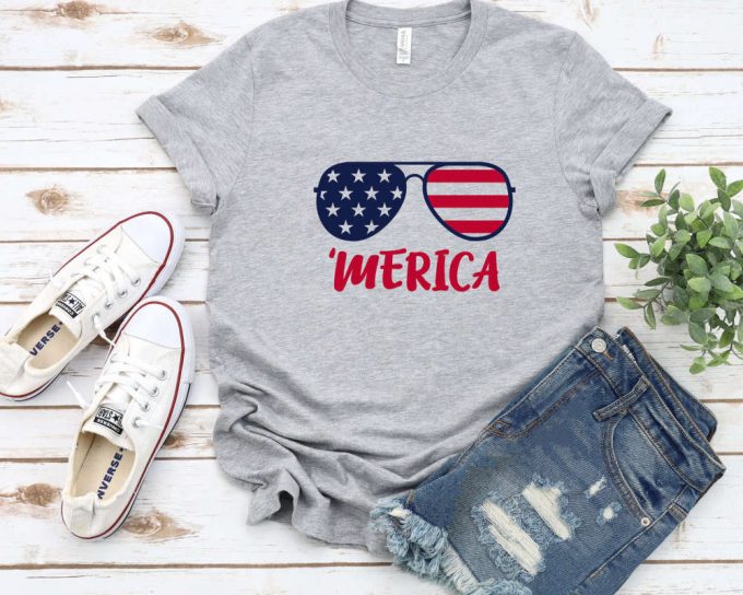 Merica Shirt, 4Th Of July Shirt, Freedom Shirt, Independence Day T-Shirt,Fourth Of July Shirt,Patriotic Family Shirts,Usa Shirt,Gift For Her 2