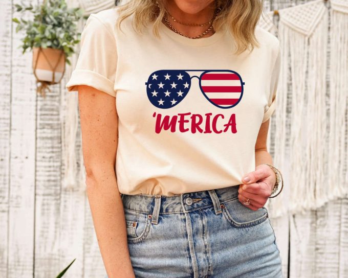 Merica Shirt, 4Th Of July Shirt, Freedom Shirt, Independence Day T-Shirt,Fourth Of July Shirt,Patriotic Family Shirts,Usa Shirt,Gift For Her 3