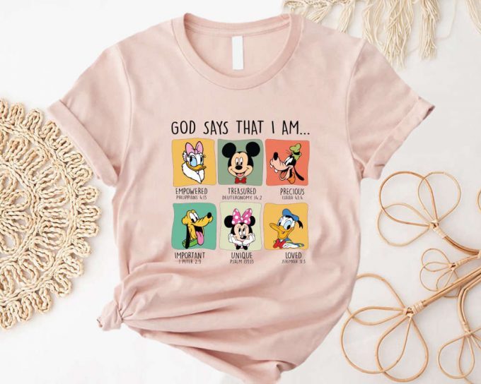 Disney Mickey And Friends God Says Funny Trip Shirt - Epcot Disneyland - Minnie Mickey Disney Shirt 2