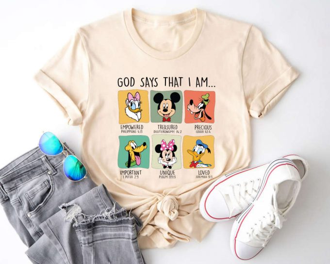 Disney Mickey And Friends God Says Funny Trip Shirt - Epcot Disneyland - Minnie Mickey Disney Shirt 3