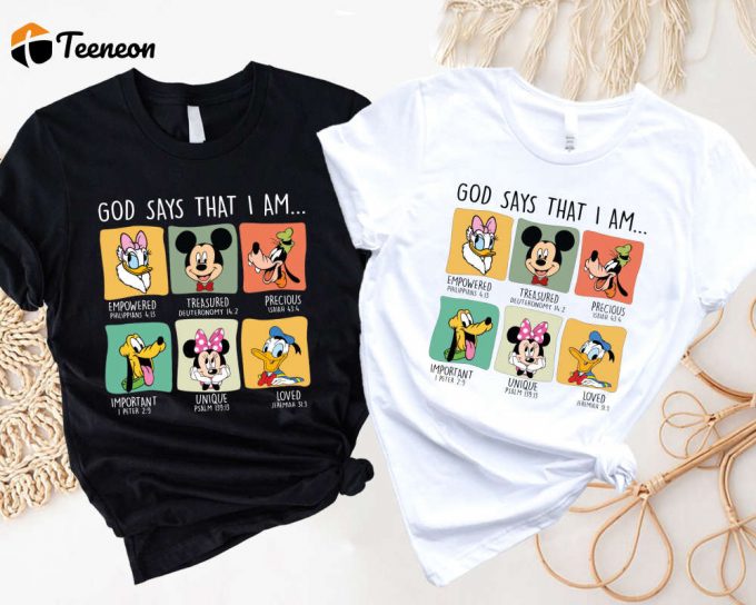 Disney Mickey And Friends God Says Funny Trip Shirt - Epcot Disneyland - Minnie Mickey Disney Shirt 1