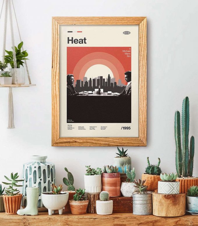 Mid Century Modern Heat Poster For Home Decor Gifts, Retro Movie Print, Modern Vintage Movie Poster For Home Decor Gift 4