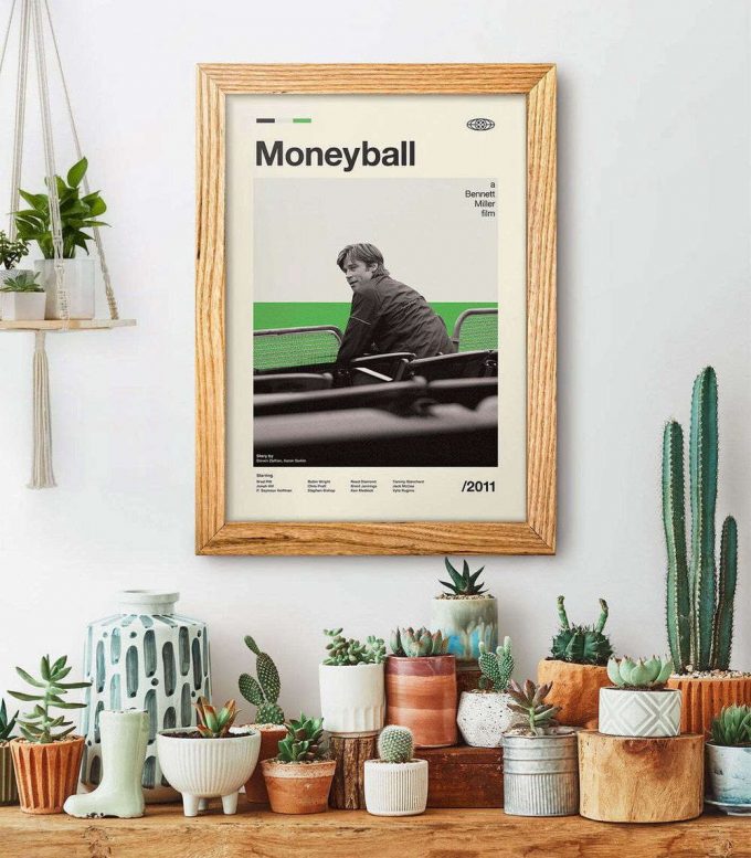 Mid Century Modern Moneyball Poster For Home Decor Gifts 4