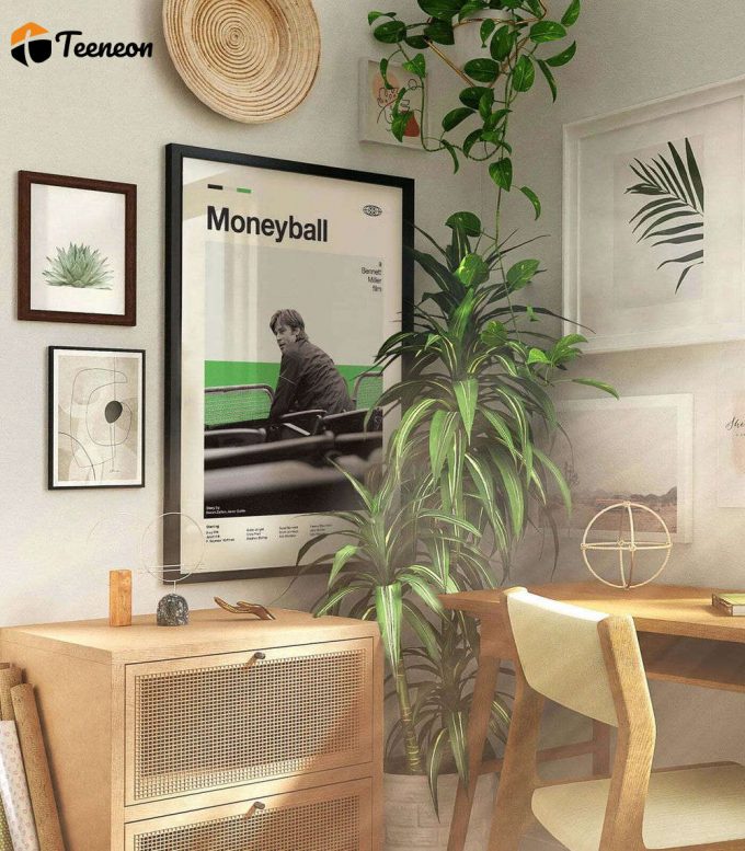 Mid Century Modern Moneyball Poster For Home Decor Gifts 1