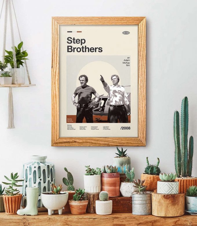 Mid Century Modern Step Brothers Poster For Home Decor Gifts, Retro Movie Print, Modern Vintage Movie Poster For Home Decor Gift 4