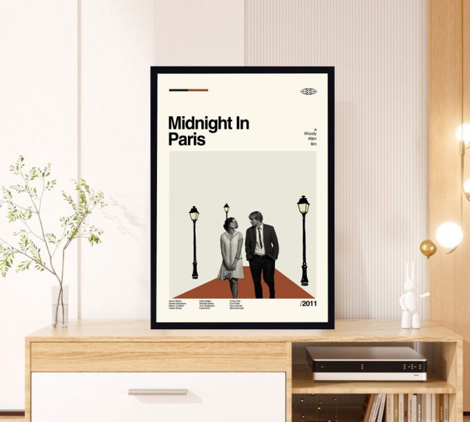 Midnight In Paris Poster For Home Decor Gift - Woody Allen Film - Classic Movie Poster For Home Decor Gift - Retro Poster For Home Decor Gifts - Minimal Movie Art - Modern Vintage - Favorite Movie 3