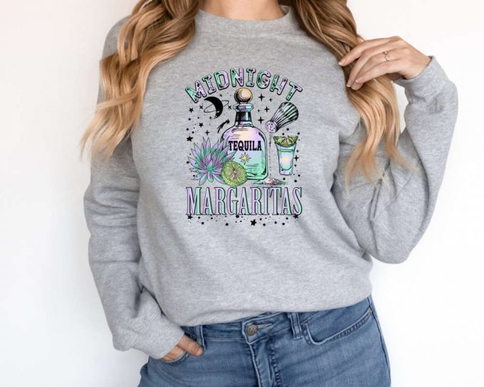 Midnight Margaritas Sweatshirt, Sweater, Witchy Sweater, Midnight Margarita, Spooky Sweater, Halloween Sweater,Gift For Witchy Women 3