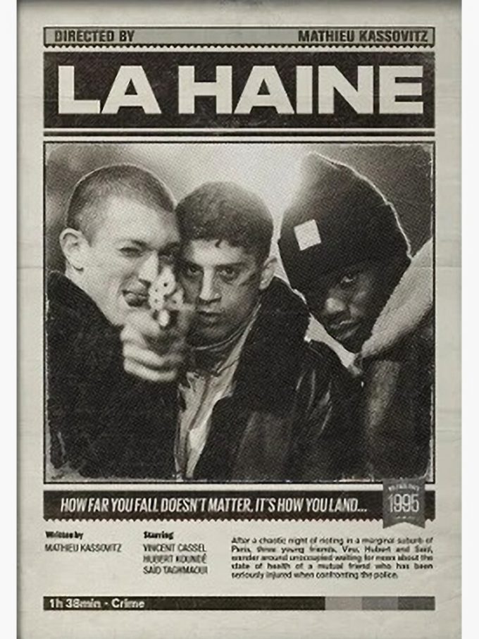 Minimalist La Haine Movie Poster For Home Decor Gift Premium Matte Vertical Poster For Home Decor Gift 2