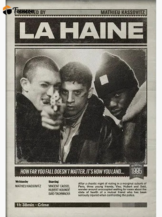 Minimalist La Haine Movie Poster For Home Decor Gift Premium Matte Vertical Poster For Home Decor Gift 1