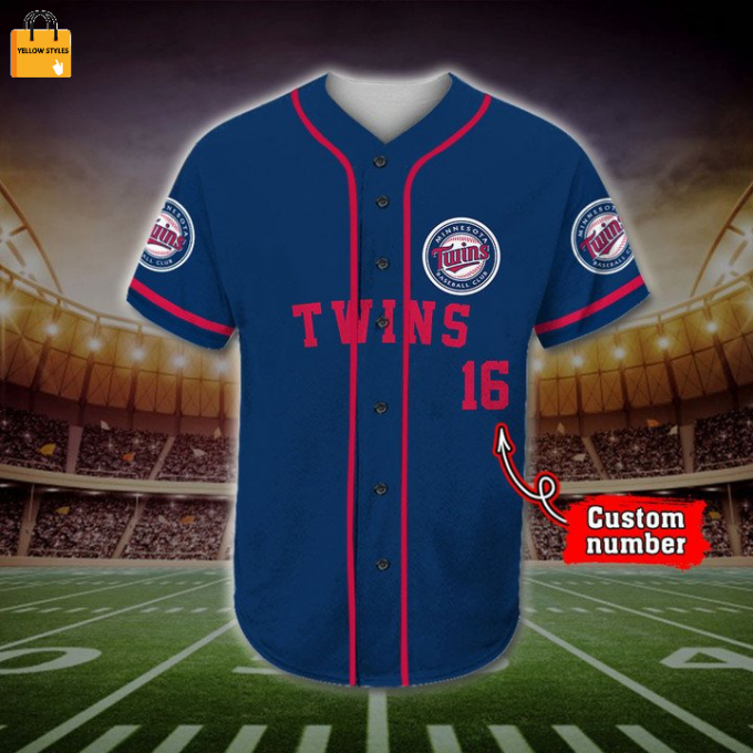 Minnesota Twins Mascots Mlb Baseball Jersey 3