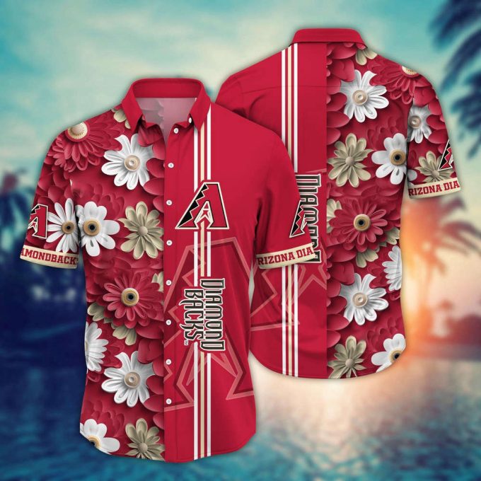 Mlb Arizona Diamondbacks Hawaiian Shirt Floral Finesse For Sports Fans 2