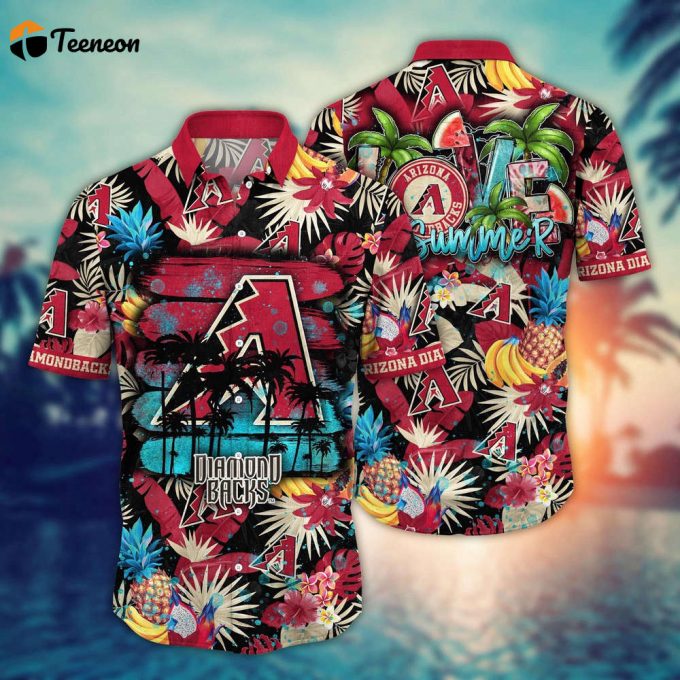 Mlb Arizona Diamondbacks Hawaiian Shirt Pitch Perfect Style For Sports Fans 1