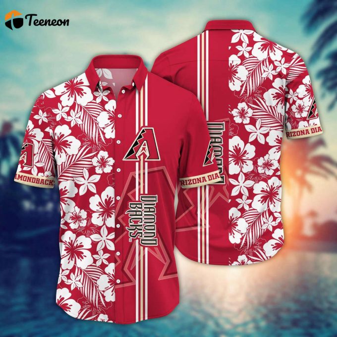 Mlb Arizona Diamondbacks Hawaiian Shirt Swing Into Summer For Sports Fans 1