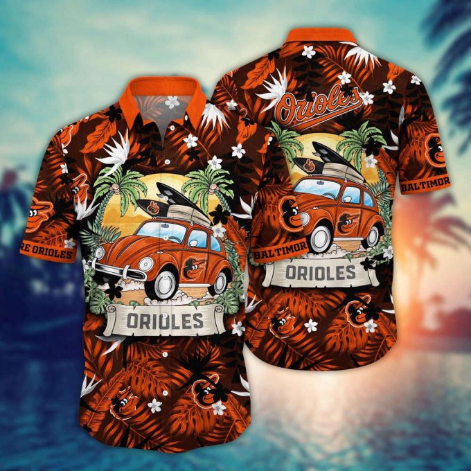 Mlb Baltimore Orioles Hawaiian Shirt Summer Heatwave For Sports Fans 2