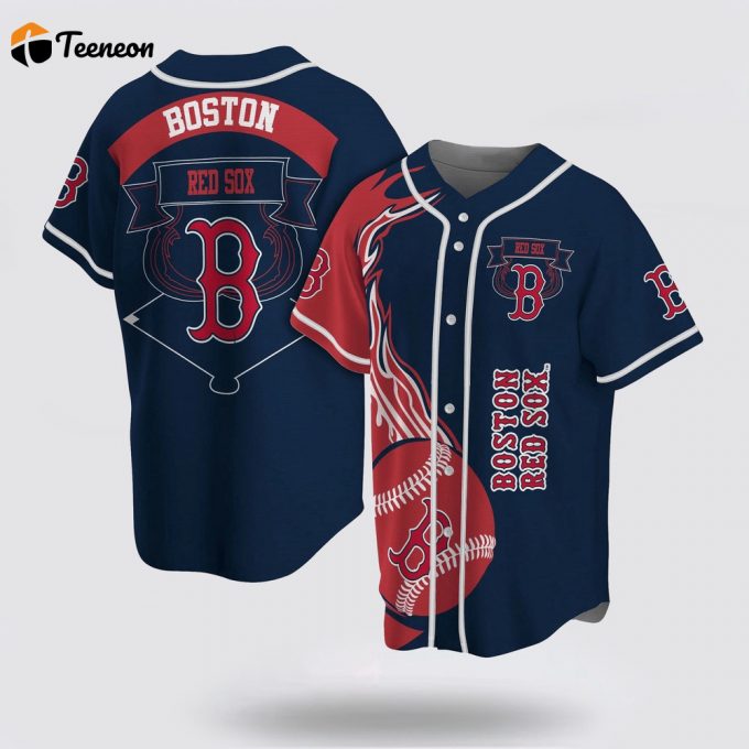 Mlb Boston Red Sox Baseball Jersey Classic For Fans Jersey 1