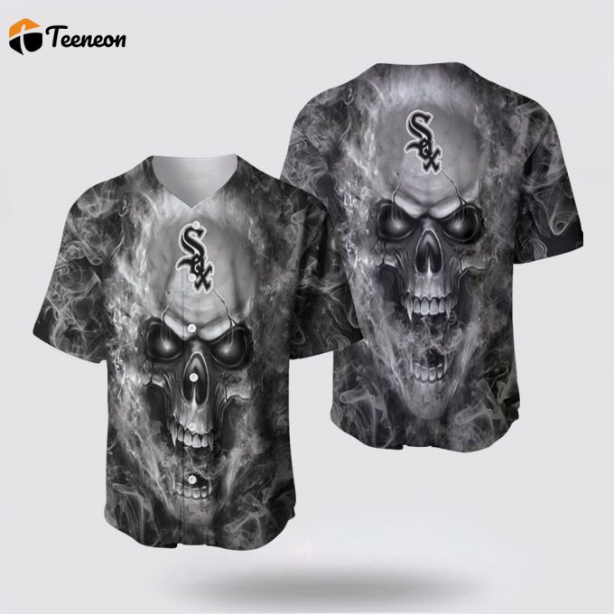 Mlb Chicago White Sox Baseball Jersey Skull Symbolizes Both Style And Passion For Fans 1