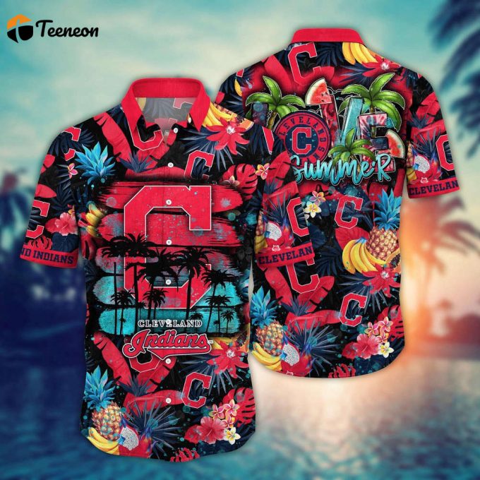 Mlb Cleveland Indians Hawaiian Shirt Pitch Perfect Style For Sports Fans 1