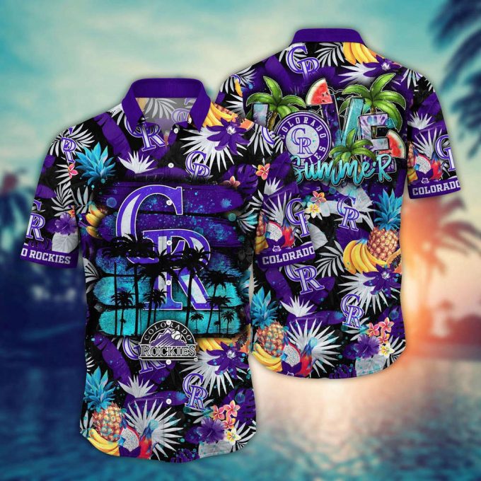 Mlb Colorado Rockies Hawaiian Shirt Pitch Perfect Style For Sports Fans 2