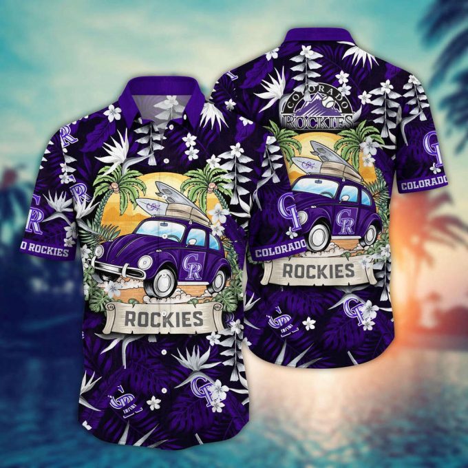 Mlb Colorado Rockies Hawaiian Shirt Summer Heatwave For Sports Fans 2