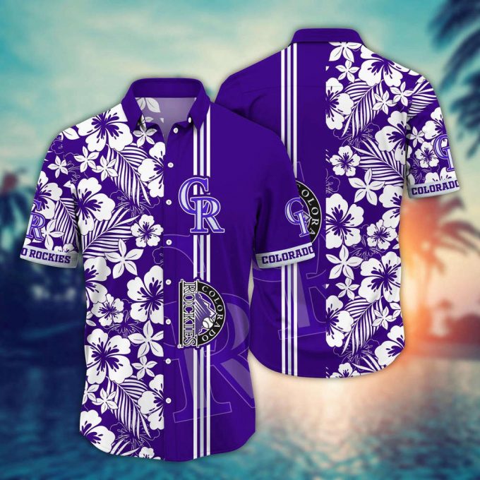 Mlb Colorado Rockies Hawaiian Shirt Swing Into Summer For Sports Fans 2