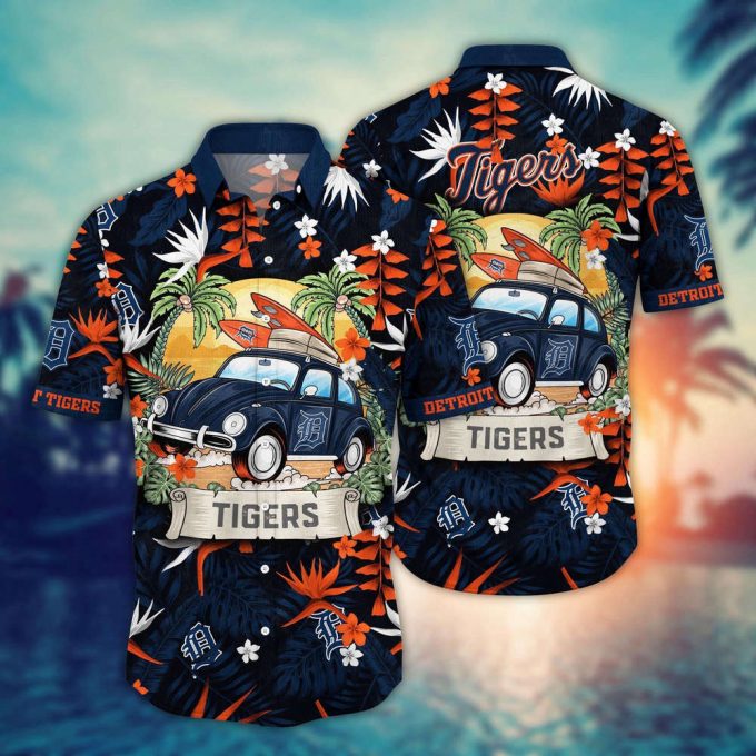 Mlb Detroit Tigers Hawaiian Shirt Summer Heatwave For Sports Fans 2