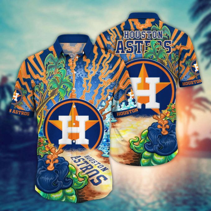 Mlb Houston Astros Hawaiian Shirt Diamond Dreamscape For Sports Fans 2