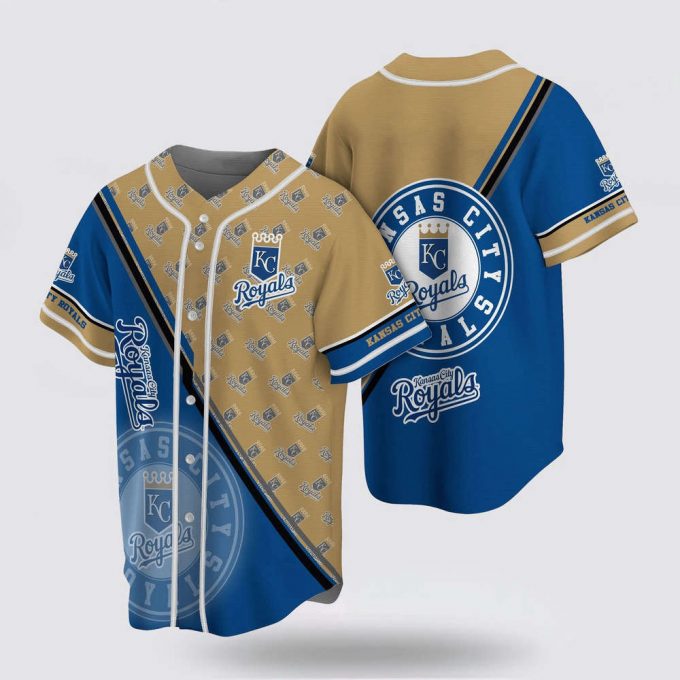 Mlb Kansas City Royals Baseball Jersey Straightforward Design For Fans Jersey