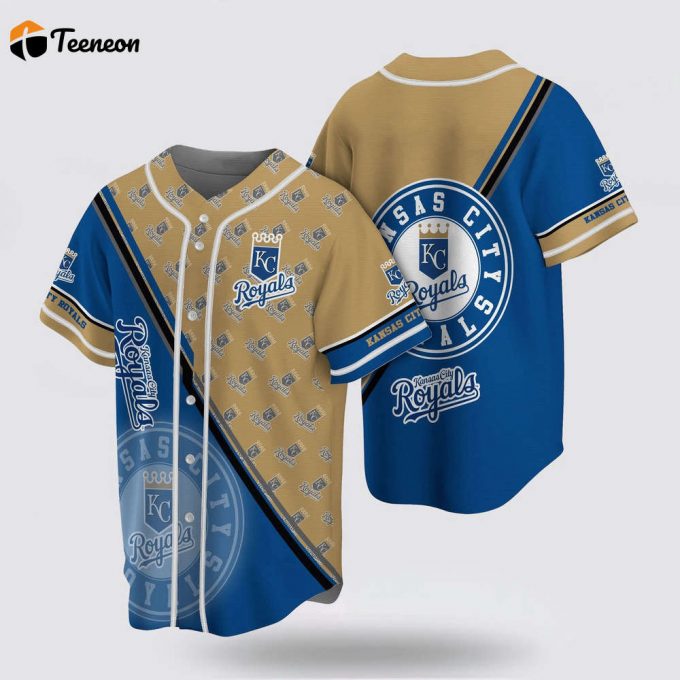 Mlb Kansas City Royals Baseball Jersey Straightforward Design For Fans Jersey