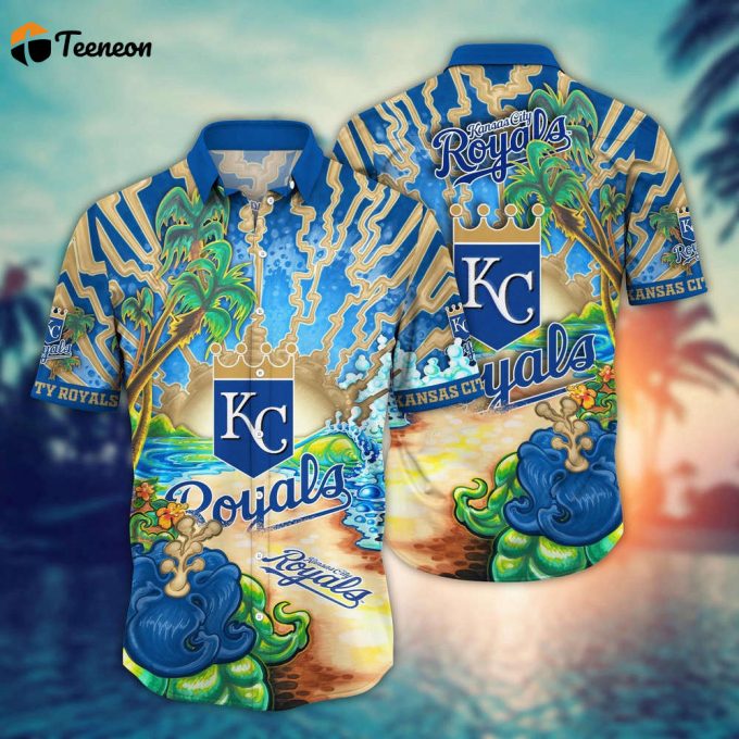Mlb Kansas City Royals Hawaiian Shirt Diamond Dreamscape For Sports Fans 1