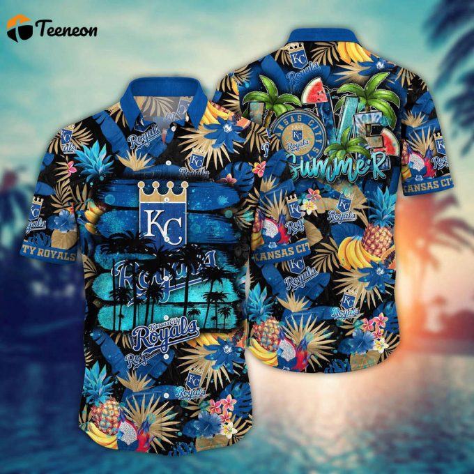 Mlb Kansas City Royals Hawaiian Shirt Pitch Perfect Style For Sports Fans 1