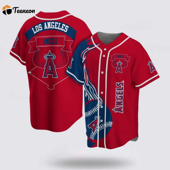 Mlb Los Angeles Angels Baseball Jersey Classic For Fans Jersey 1