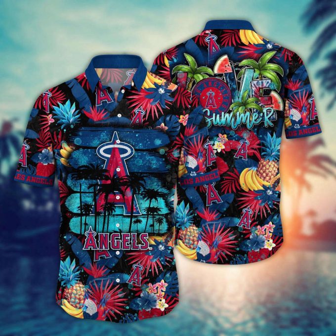 Mlb Los Angeles Angels Hawaiian Shirt Pitch Perfect Style For Sports Fans 2