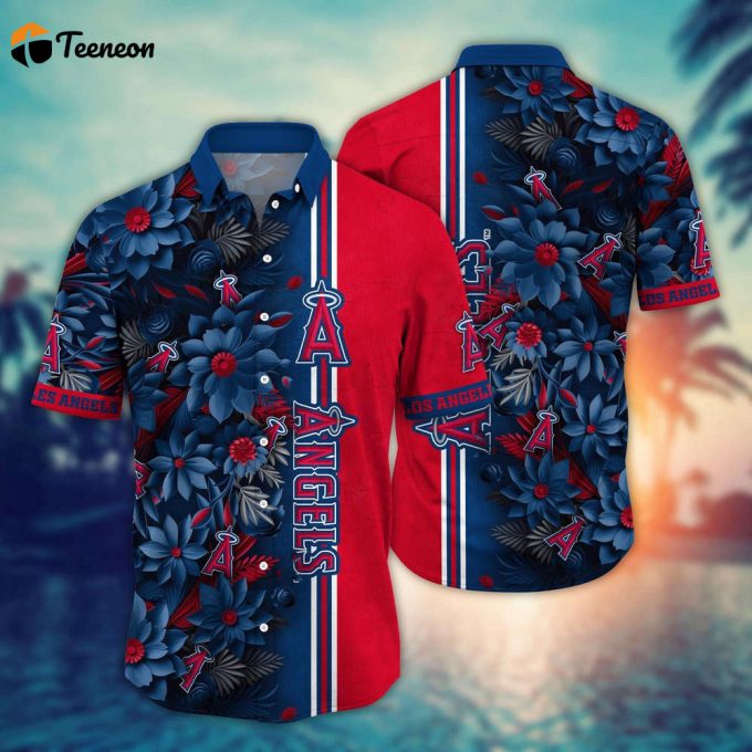 Mlb Los Angeles Angels Hawaiian Shirt Steal The Bases Steal The Show For Fans 1