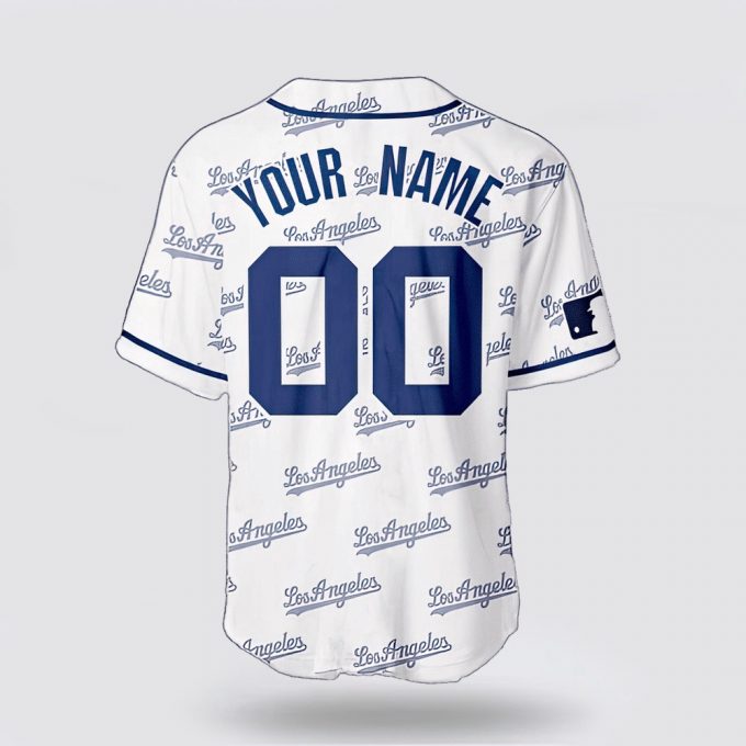 Mlb Los Angeles Dodgers Baseball Jersey Custom Name &Amp; Number For Fans Jersey 5
